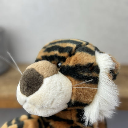 Aurora A&a Vintage Flopsies Tiger Trent - Floppy Heavy Tiger Soft Toy Beanie 12”
