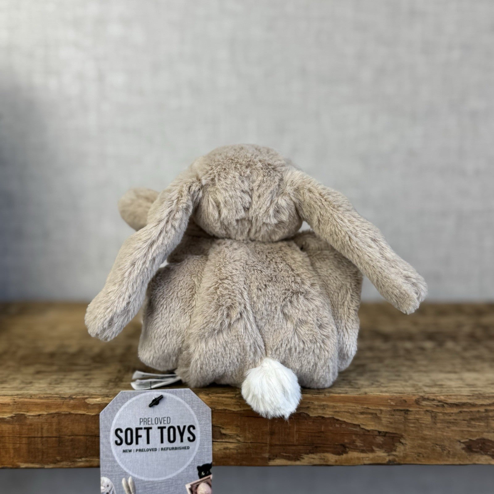 Jellycat Bashful Bunny Roll Up Soother - Beige Bunny Soother NWOT Retired 