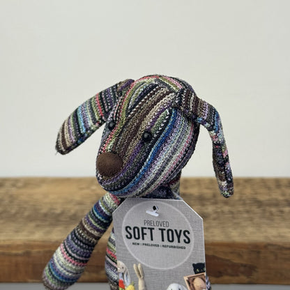 Jellycat Troubadour Puppy / Dog - Knitted Dog Beanie Retired Plush Rare 9"