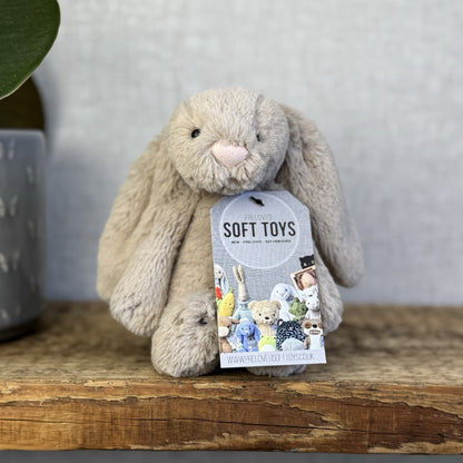 Jellycat Small Beige Bashful Bunny - New Without Tags Little Rabbit 8” (#3)