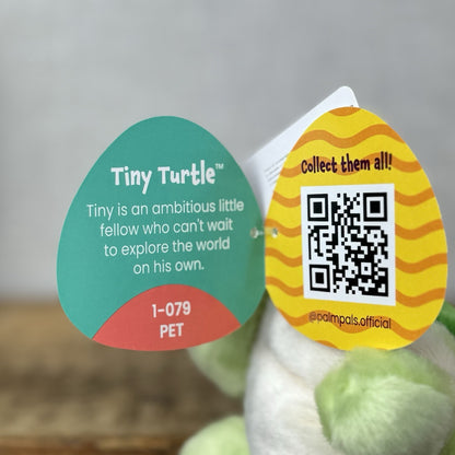 Aurora - Tiny Turtle - Palm Pals Mini Beanbag Plush Green Turtle Small Toy 5”