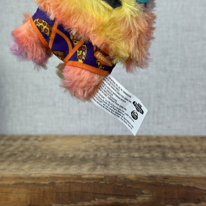 Fuggler Series 4 Keyring Soft Toy Collectible Budgie Rabbid Rabbit Rainbow Plush