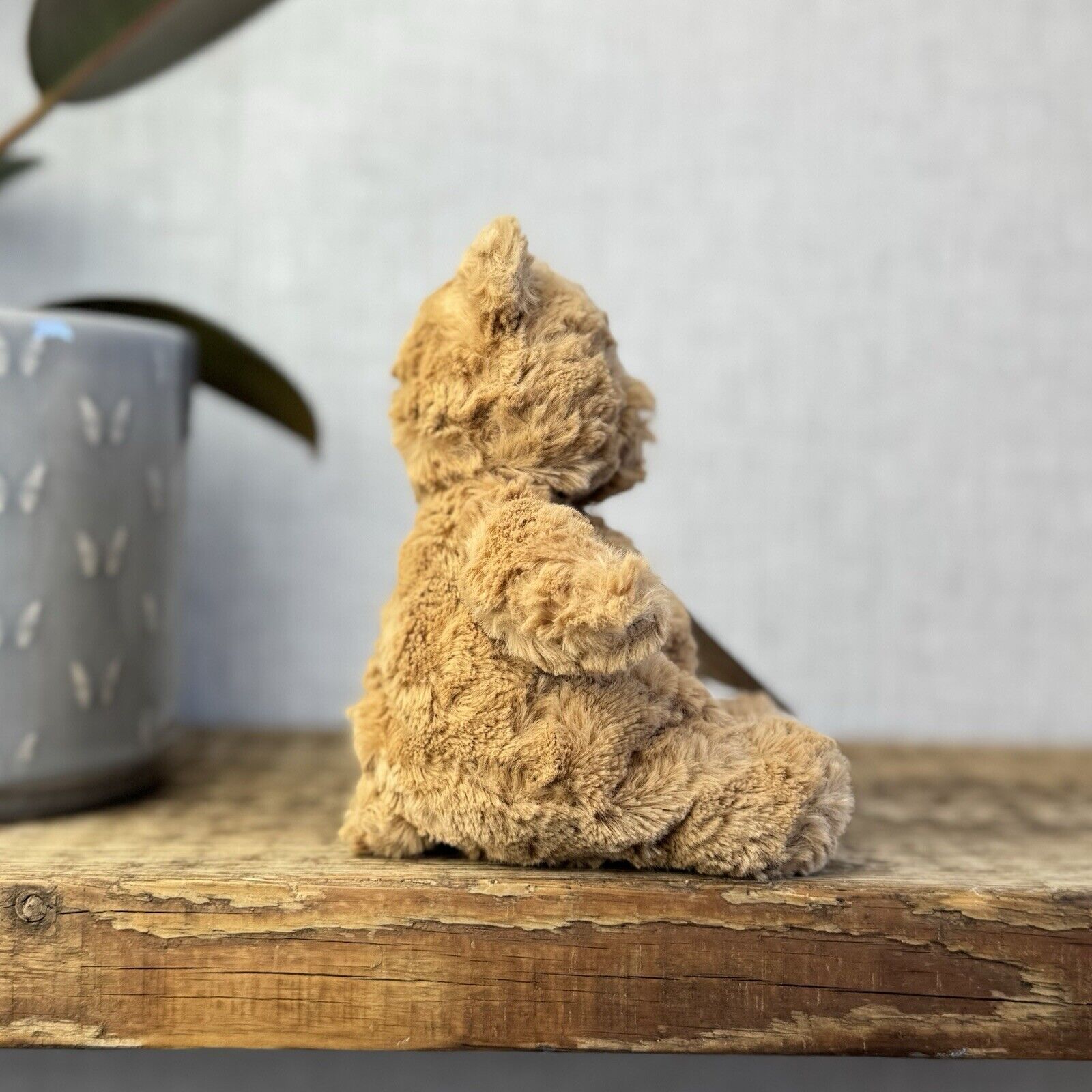 Jellycat Tiny Bartholemew Bear - Tiny Bear Jellycat Beanie Light Brown 7"