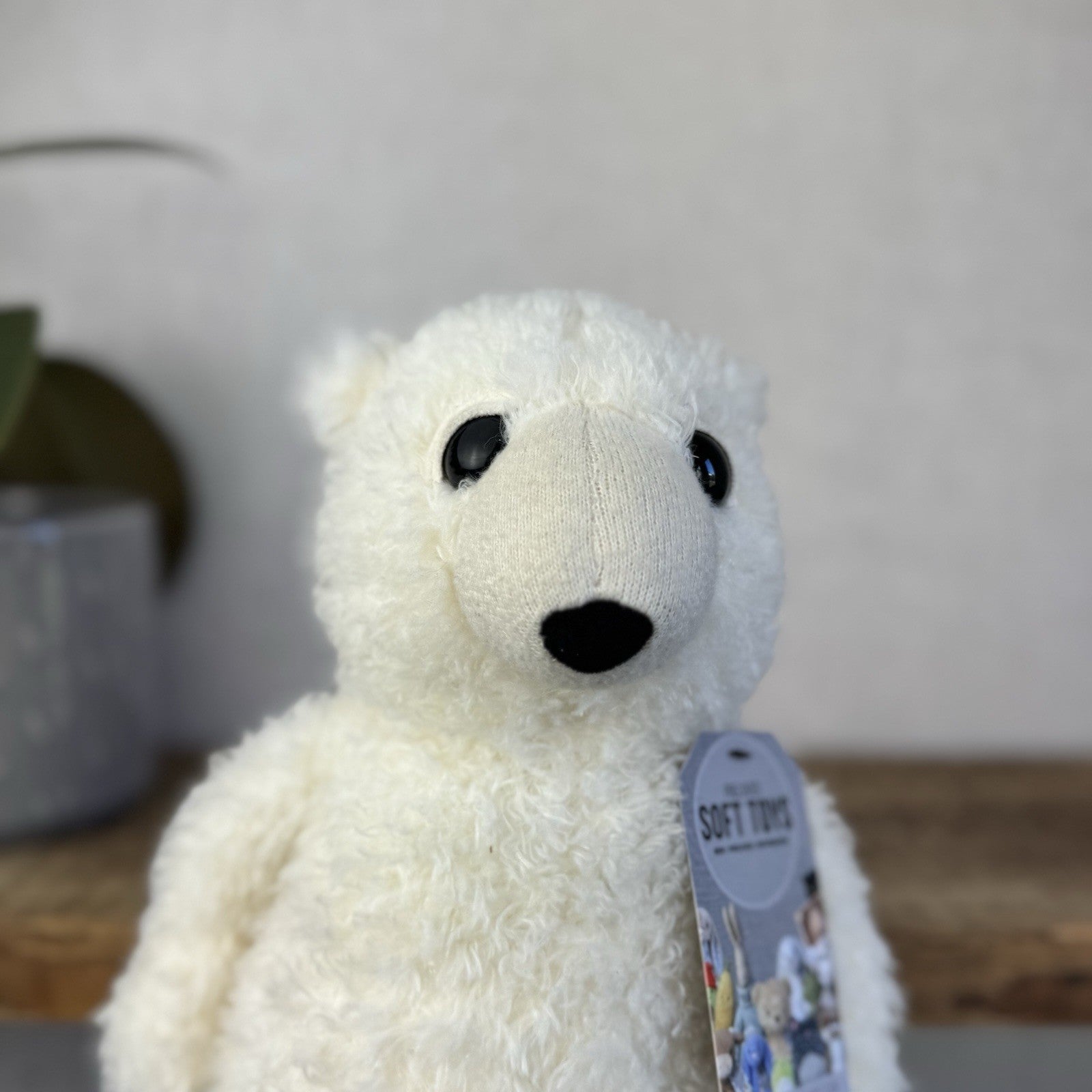 Jellycat Dumble Polar Bear Off White Large Curly Haired Big Eyed Polar Bear 14"