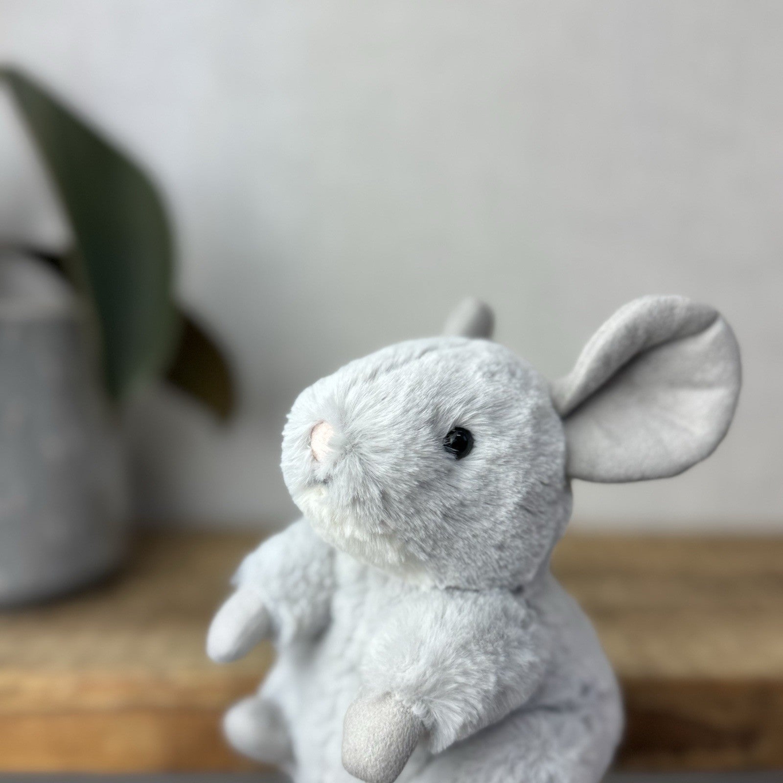 Jellycat Misty Chinchilla - Silver Grey Small Chinchilla Beanie Retired 6” (#2)