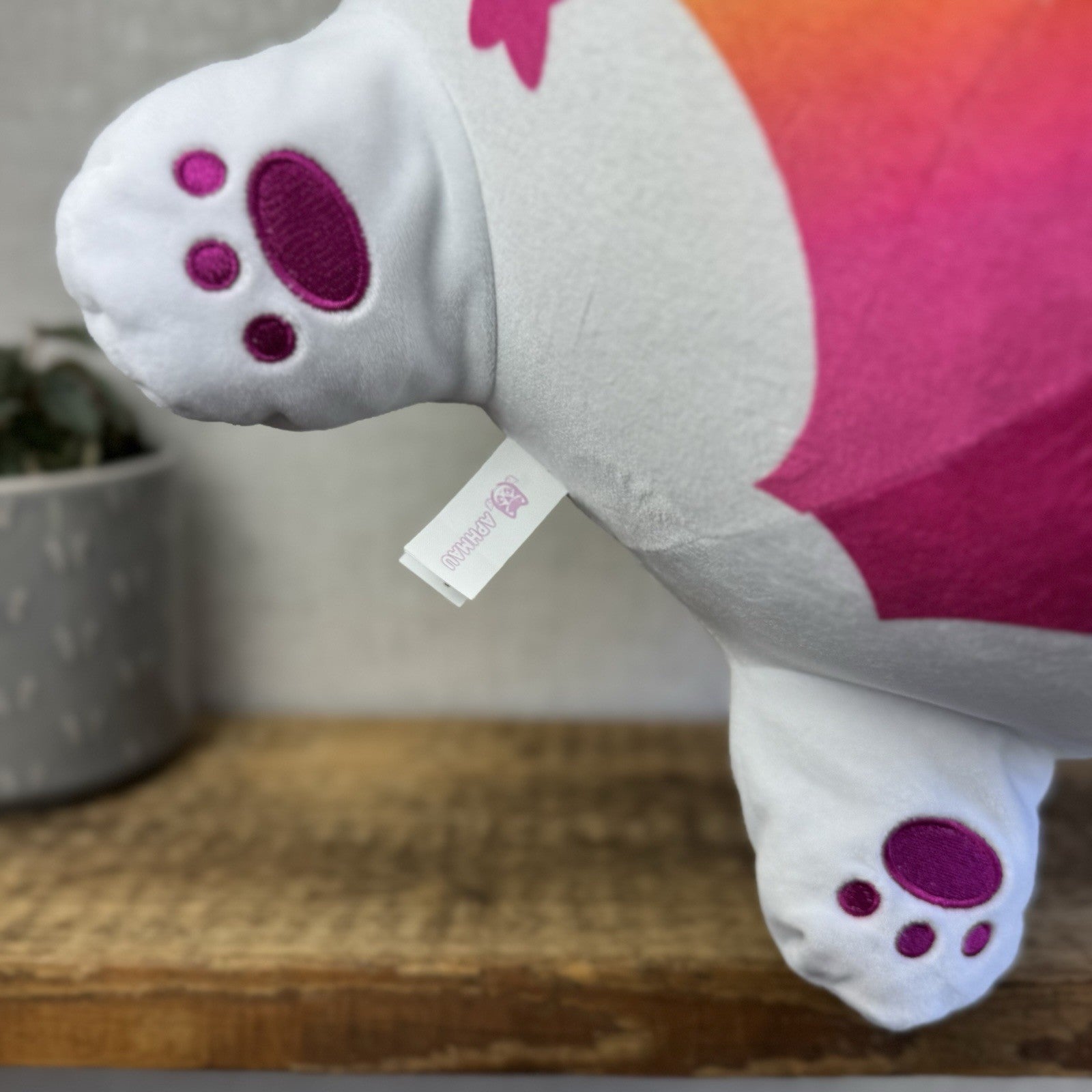 Jumbo Aphmau MeeMeows Galaxy Cat - Rainbow Cat Huge Squishmallow Plush Rare 16"