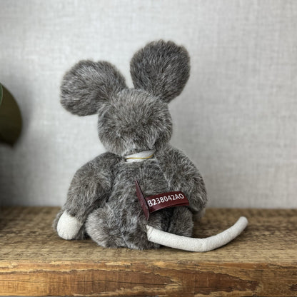 Charlie Bear Yarg Mouse - Small Mouse Charlie Bear 5 Way Jointed With Bow & Tag