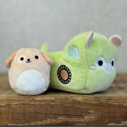 Squishmallow Squishville -LLama Vehicle & Puppy (Multi Buy Discount)