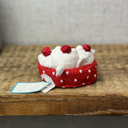 Jellycat Nesting Kitty Beans - Vintage Jellycat (Repaired, Partial Tag) Mini 3”