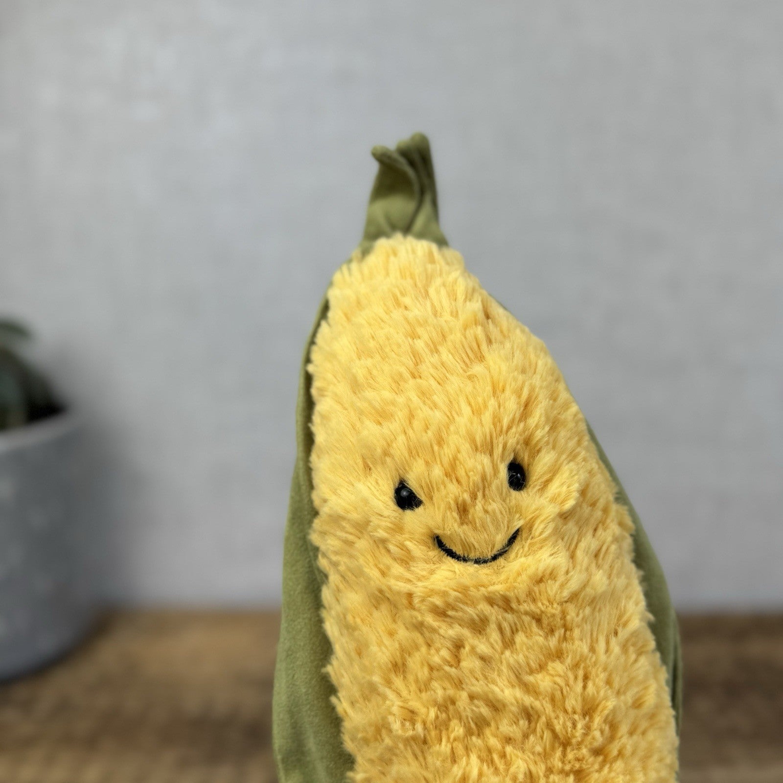 Jellycat Amuseable Corn On The Cob - Corn Cob With Legs Medium Retired Plush 12"