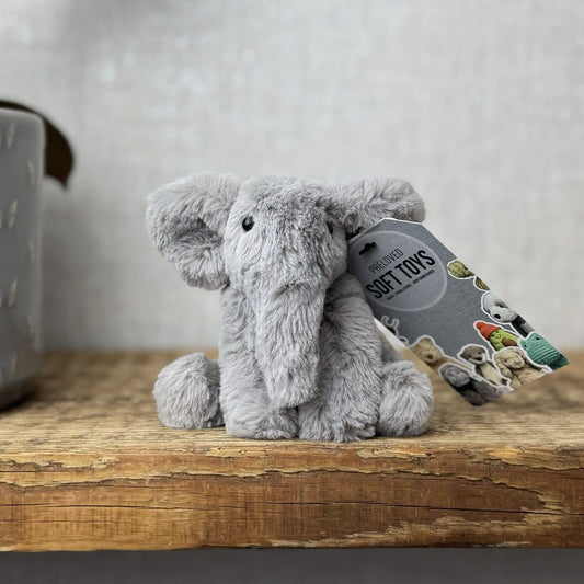 Jellycat Tiny Emile Elephant Grey Baby Elephant  Tiny Plush Rare/Retired 4” (2)