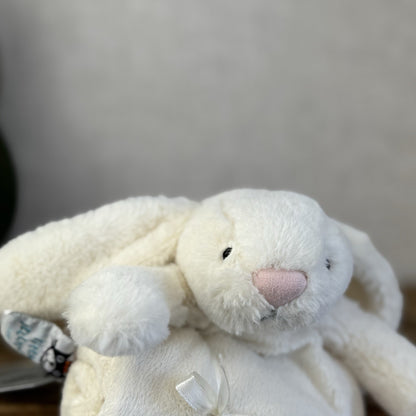 Jellycat The Little White Company Lovey - Cream Bunny Comforter Square Plush 12"
