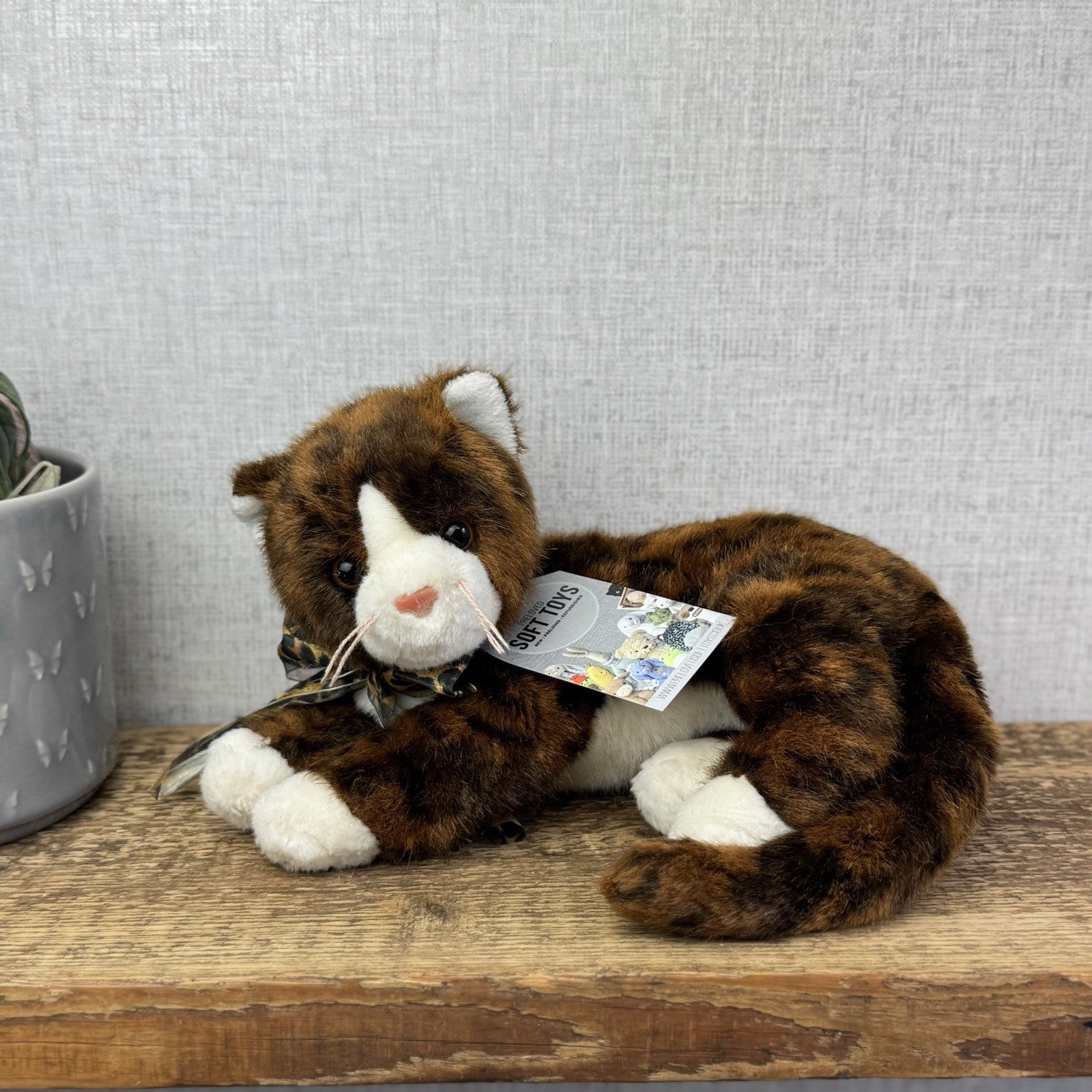 TY Classic Catalina Cat - Torti Brown/Black Ty Beanie Baby Cat Medium 2006