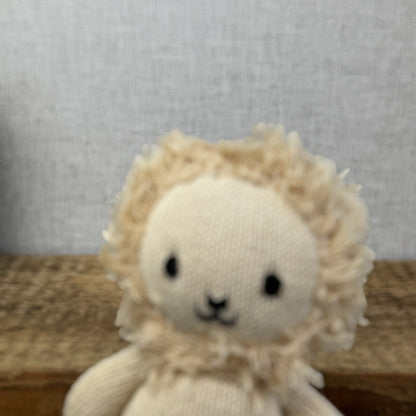 Cuddle + Kind Baby Lion Cat - Baby Cotton Yarn Knitted Wild Animal 7” NWOT