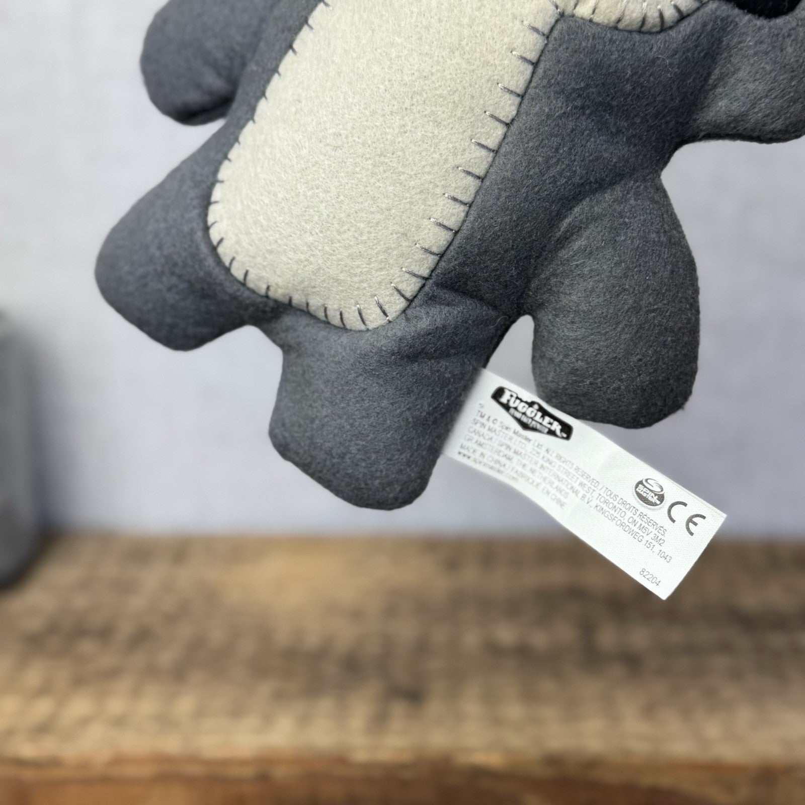 Fuggler Bandit Raccoon - Grey Raccoon Retired Red Eyed Raccoon Funny Ugly Plush