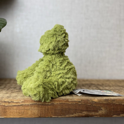 Jellycat Small Fuddlewuddle Frog - Small Green Textured Frog Beanie Retired 6”