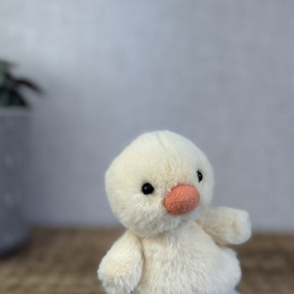 Jellycat Tiny Yellow Fluffy Chick - Miniature Fluffy Soft Toy Duck Chick Rare 4”