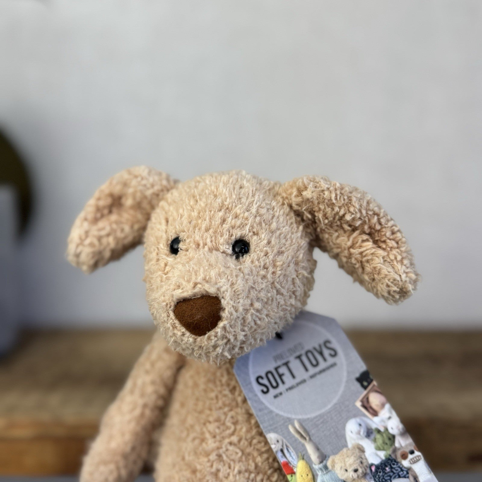 Jellycat Chou Chou Pup - ChouChou Puppy Dog Beige Textured Soft Beige Plush 10"