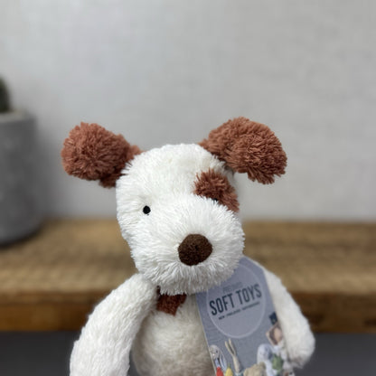 Jellycat Sweet Pea Puppy Dog - Small Retired Jellycat Puppy Soft Toy Rare 12"