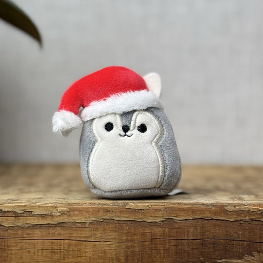 Squishmallow Squishville - Tilman Wolf - Christmas Hat - Advent 2023 Plush 2"