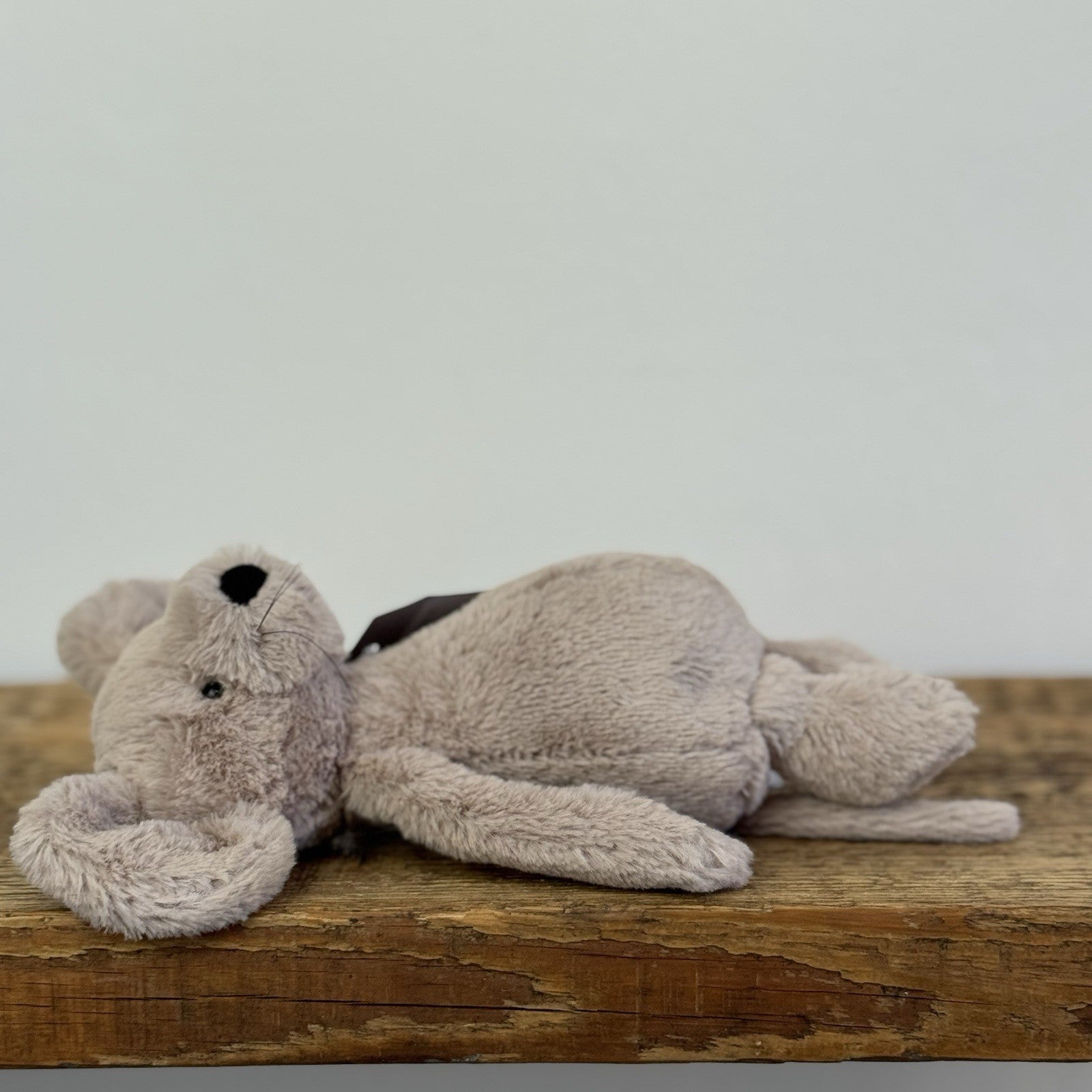 Jellycat Small Bashful Grey Mouse With Whiskers Retired Mouse Collectible 8”