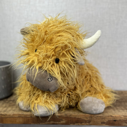 Jellycat Medium Special Truffles Highlands Cow -New With Tags 14”