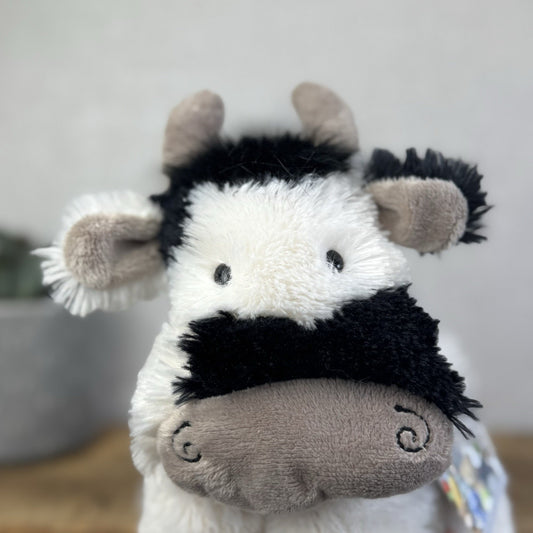 Jellycat Medium Truffles Fresian Cow - Pillow Cow Calf Soft Toy Retired 14"