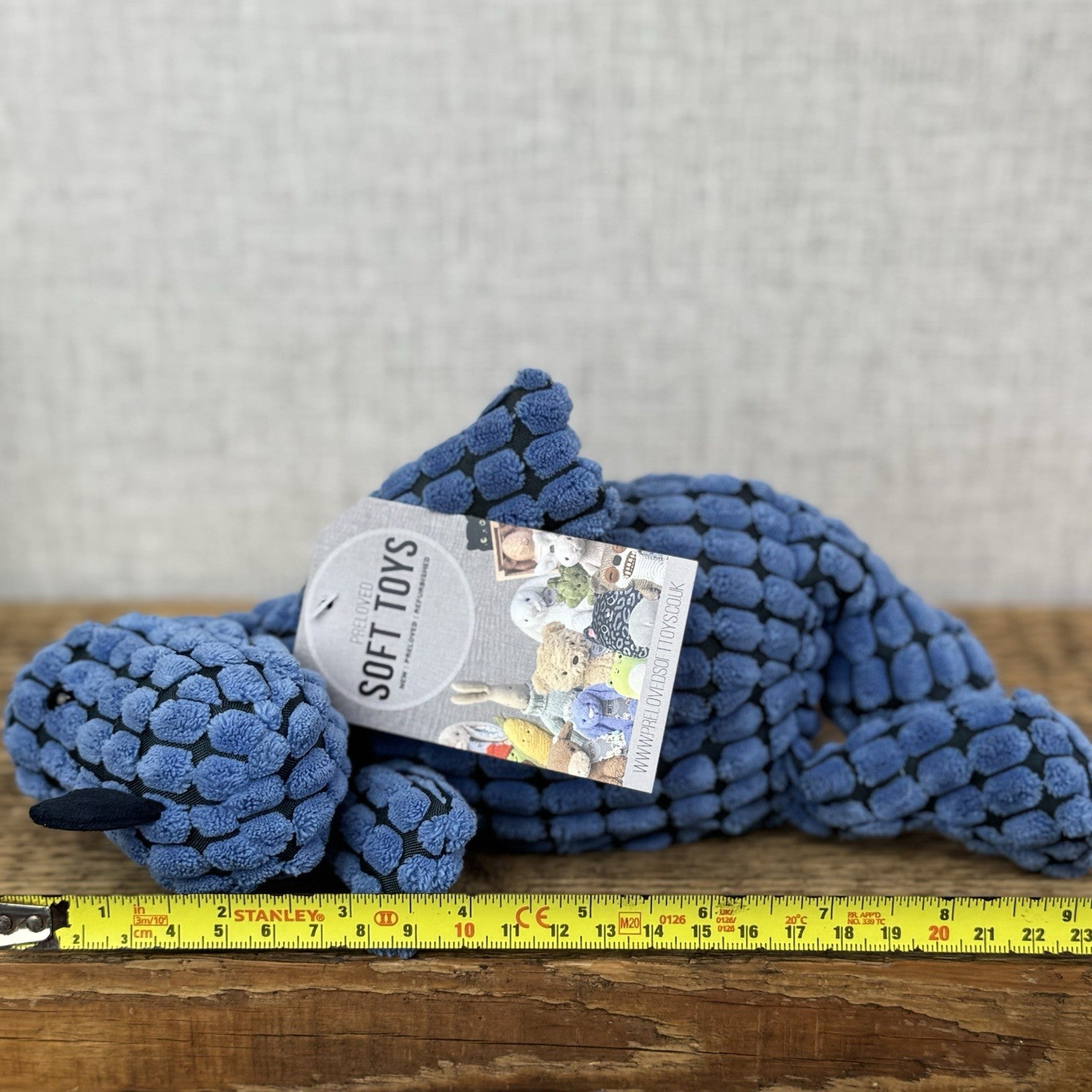 Jellycat First Step Dippy Dinosaur - Blue Cordy Roy Dinosaur Beanie Retired 9"