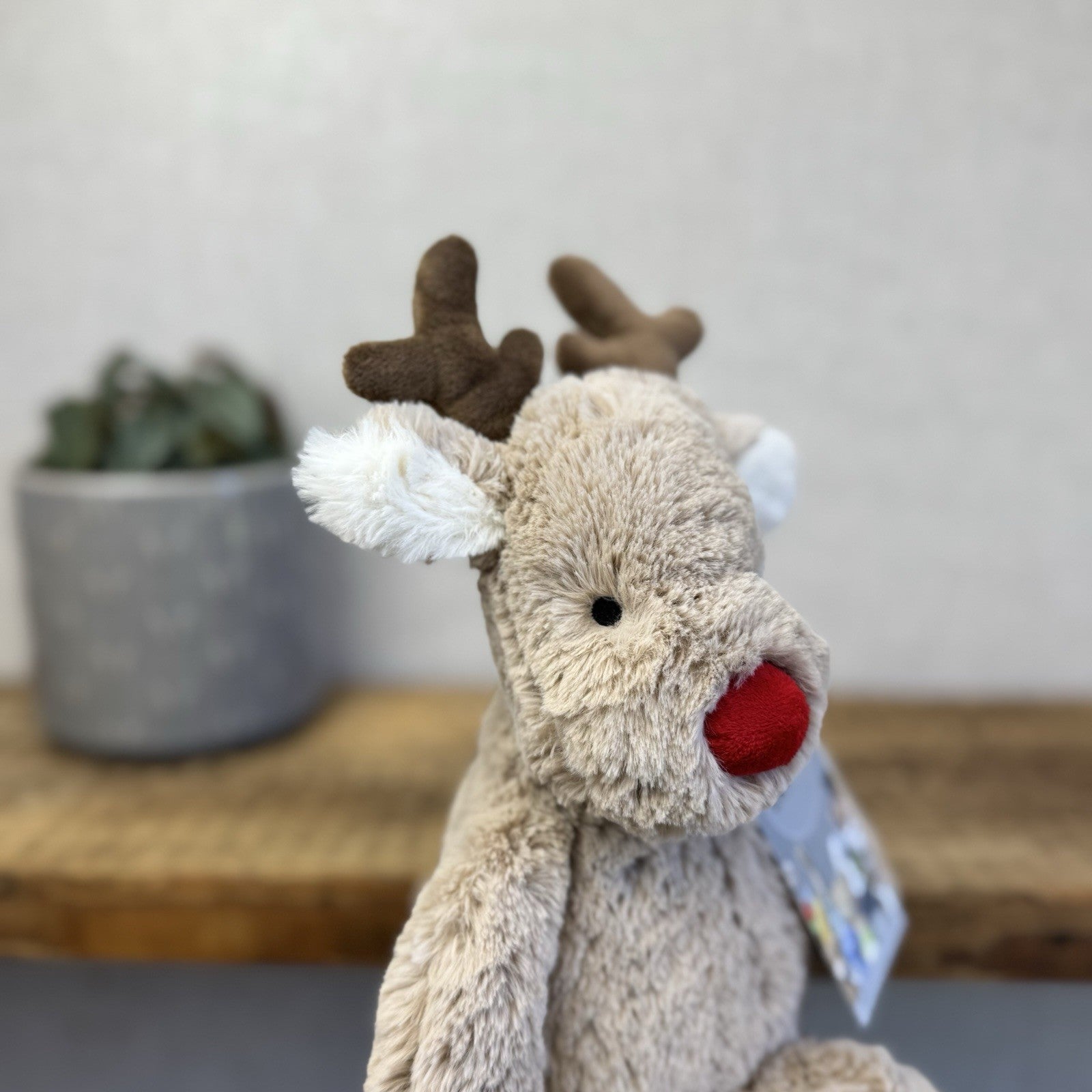 John Lewis X Jellycat Baby Reindeer Christmas Plush Teddy Beanie Winter Baby 12"