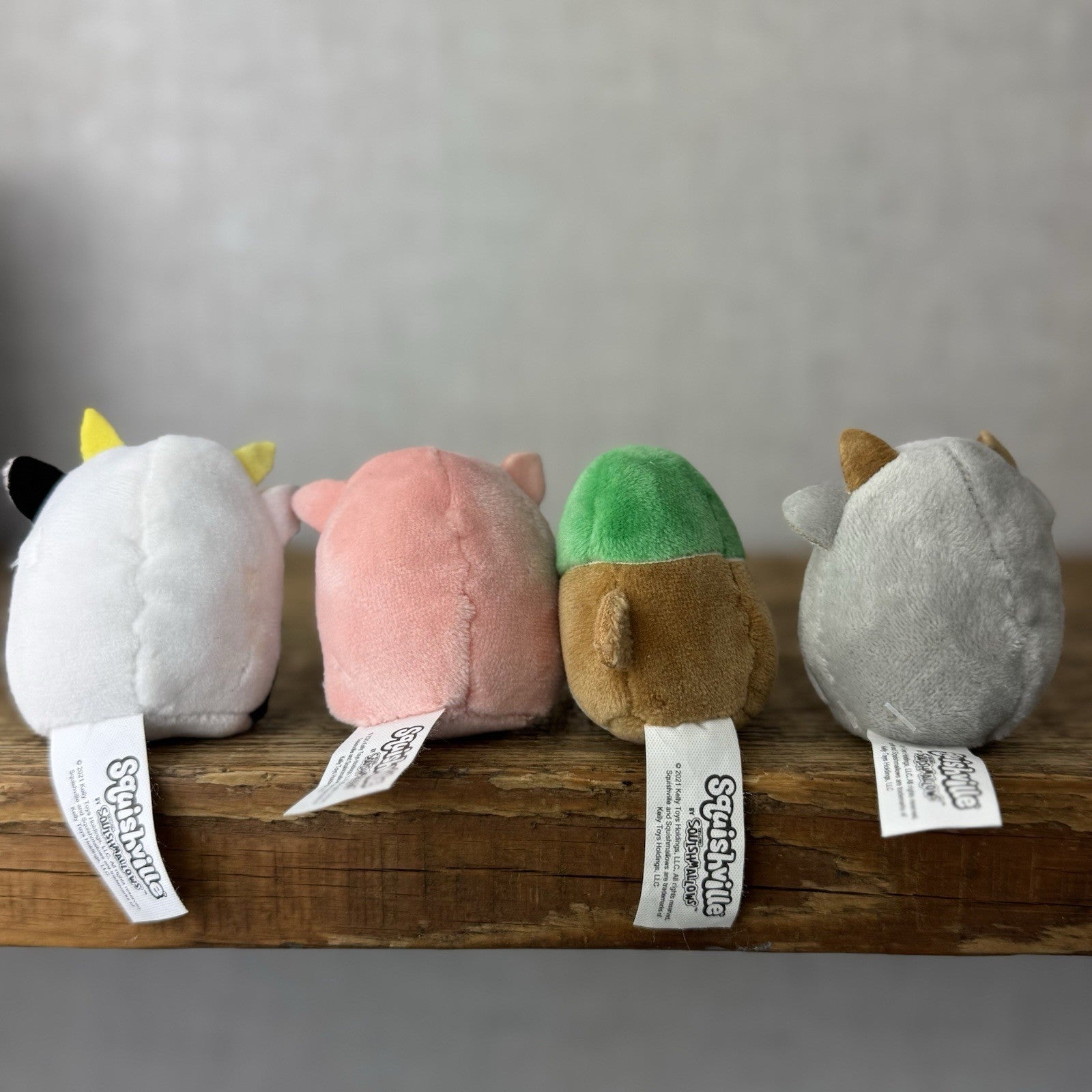 Squishmallow Squishville - Farm Squad (Goat,Pig,Cow&Duck) Bundle Mini 