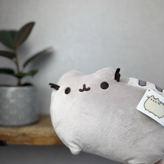 Pusheen Classic Cat Medium With Tags - Gund Grey Cat Soft Plush Toy 12"