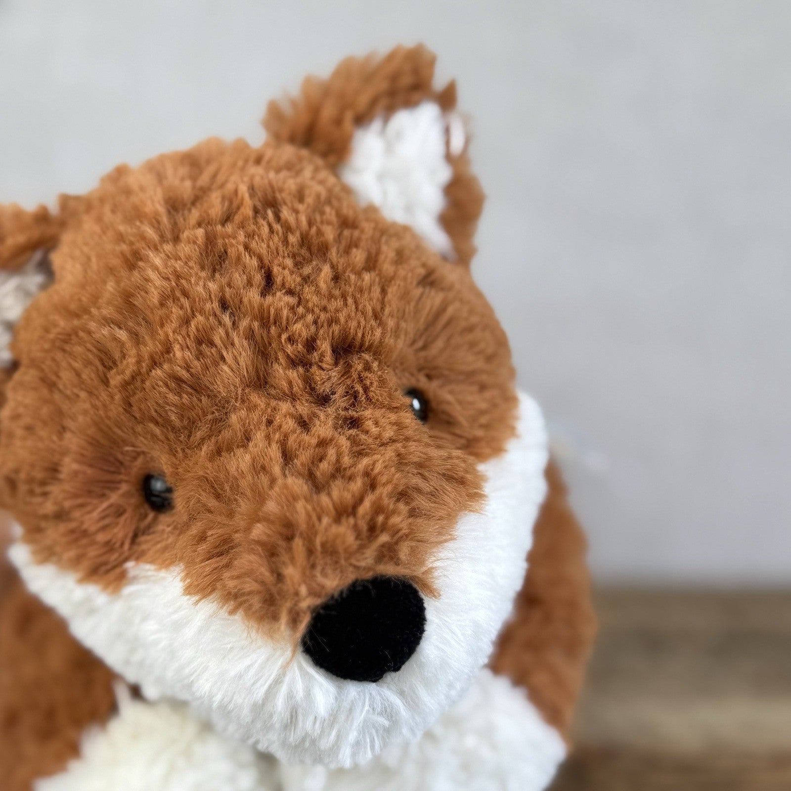 Jellycat Tumblie Fox Laying Curly Fox Plush Beanie Lying Fox Soft Toy 12" (#2)