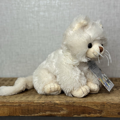 Bukowski Bears - Guccio Cat Small Cream/off White Beanie Cat/kitten Small 10”