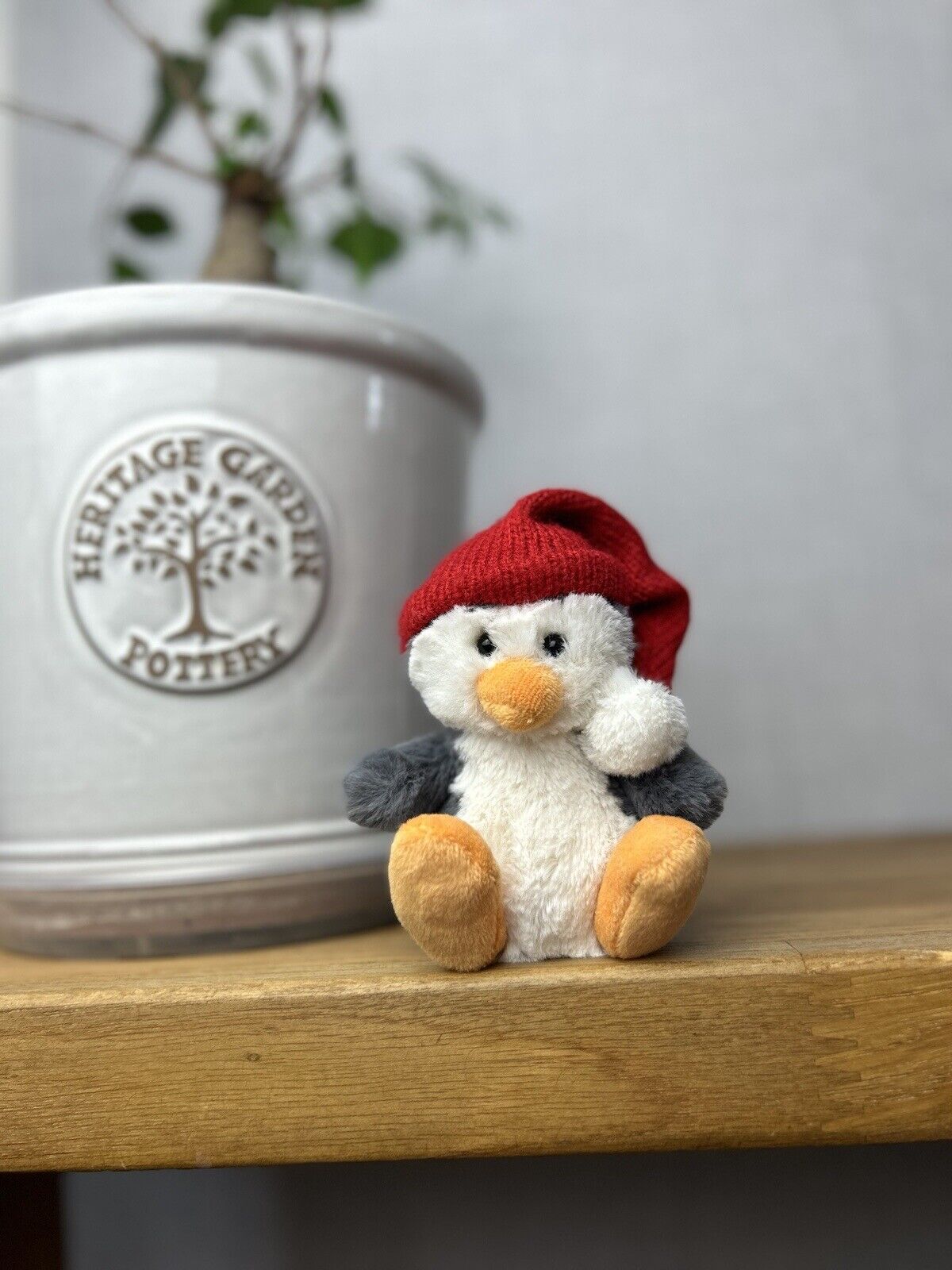 Jellycat Baby Poppet Penguin - Baby Poppet - Tiny Size 4” Little Penguin Hat