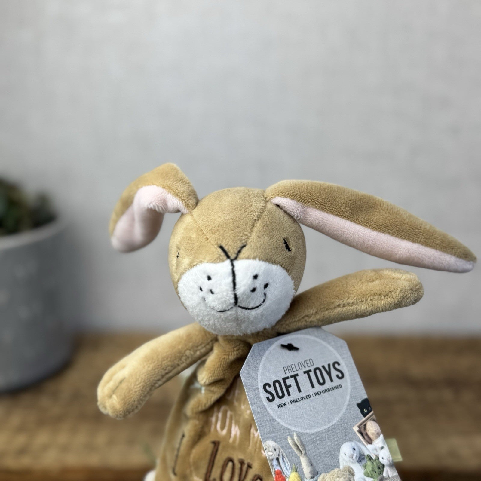 Guess How Much I Love You Nutbrown Hare Baby Comfort Taggy Rainbow Designs 