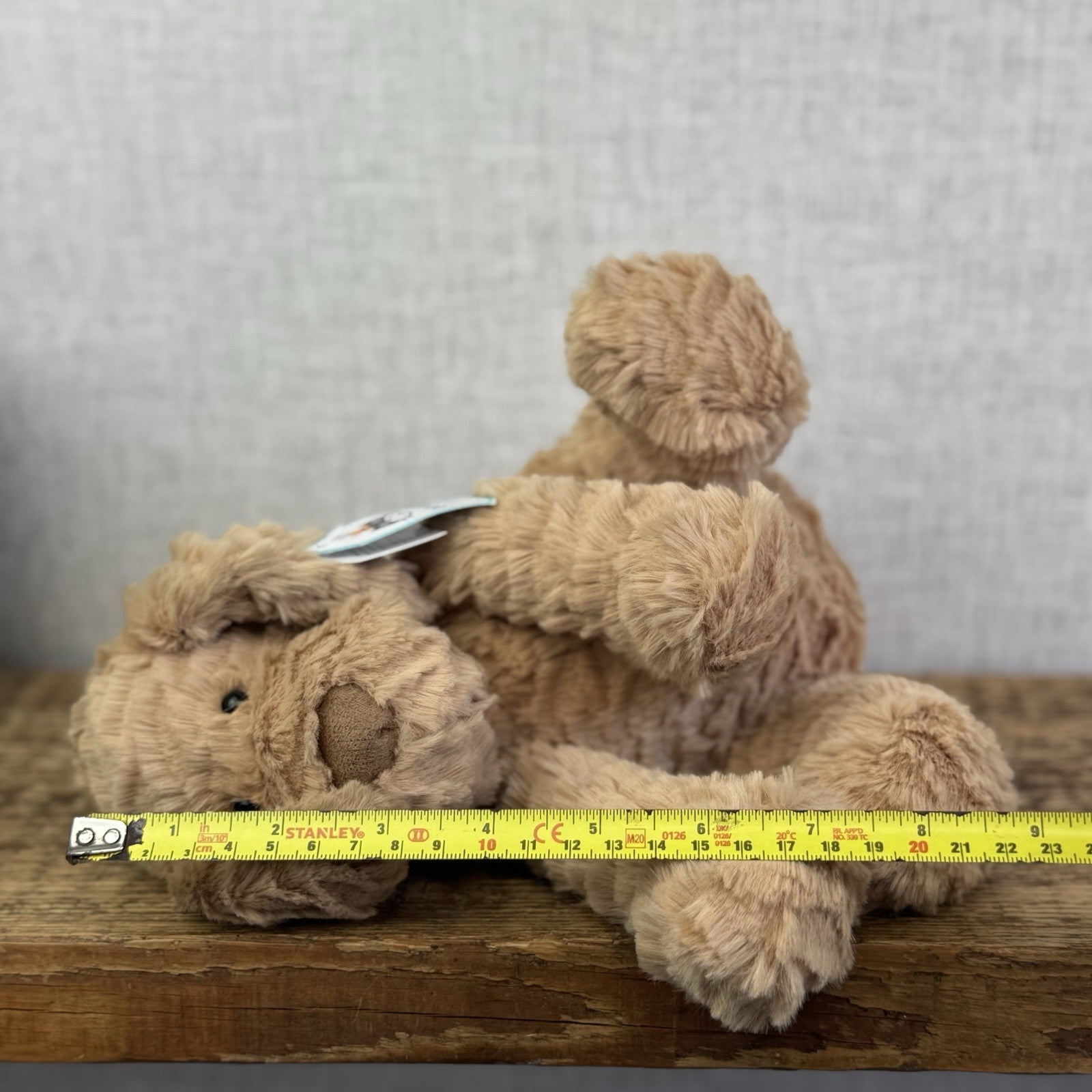 Jellycat Fuddlewuddle Puppy Medium - Light Brown Beige Dog With Tags Rare 8"