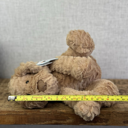 Jellycat Fuddlewuddle Puppy Medium - Light Brown Beige Dog With Tags Rare 8"