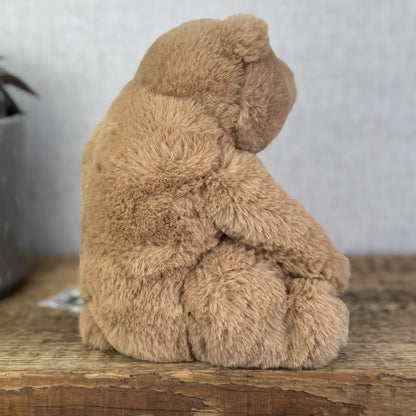 Jellycat Small Cecil Bear - Small Sitting Brown Retired Jellycat Bear - Small 8"