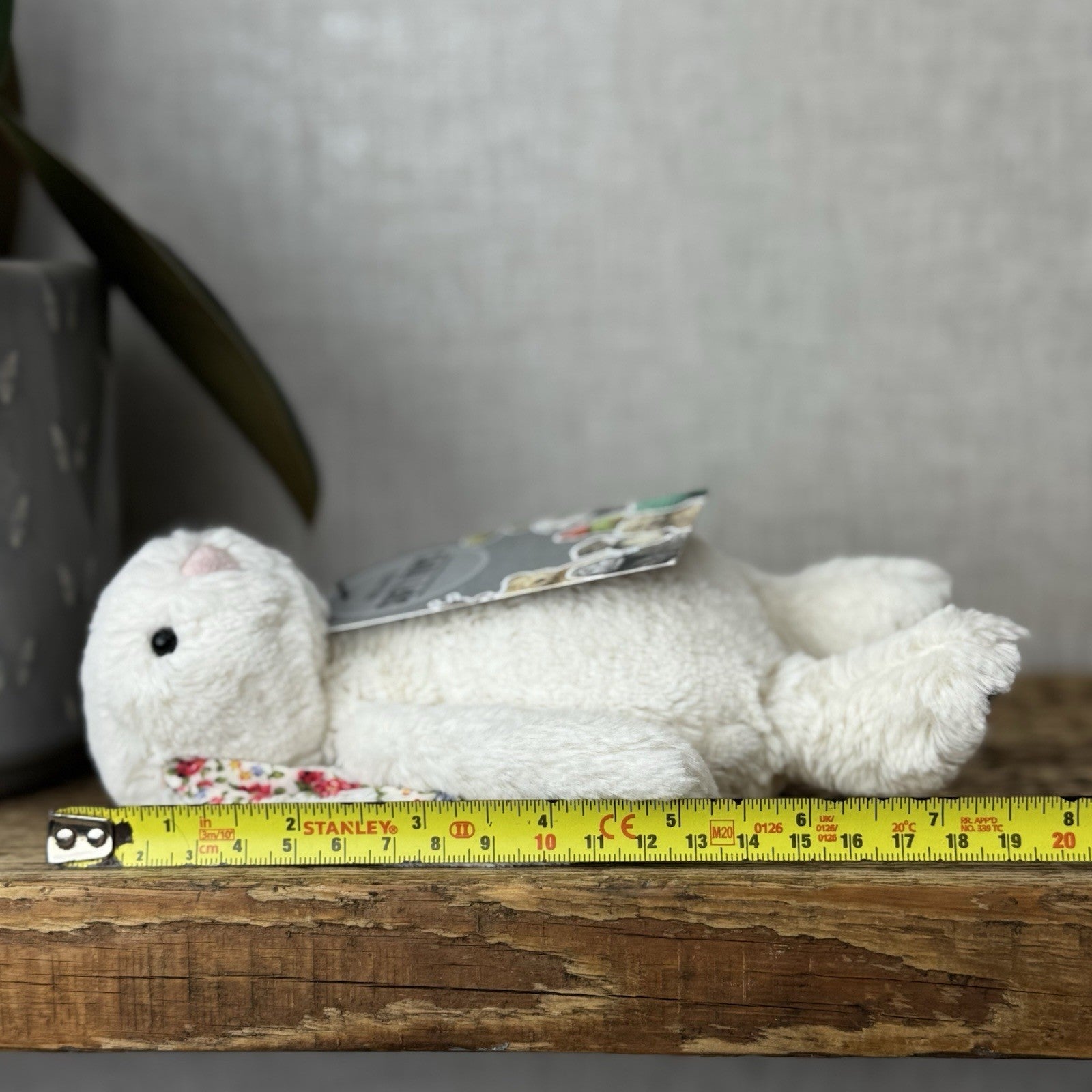 Jellycat Small Bashful Cream Blossom - Cream Bunny Floral Ears & Feet 8”