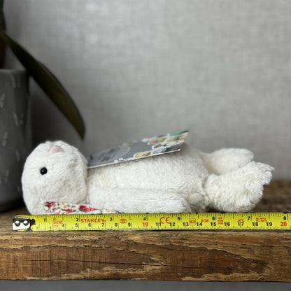 Jellycat Small Bashful Cream Blossom - Cream Bunny Floral Ears & Feet 8”