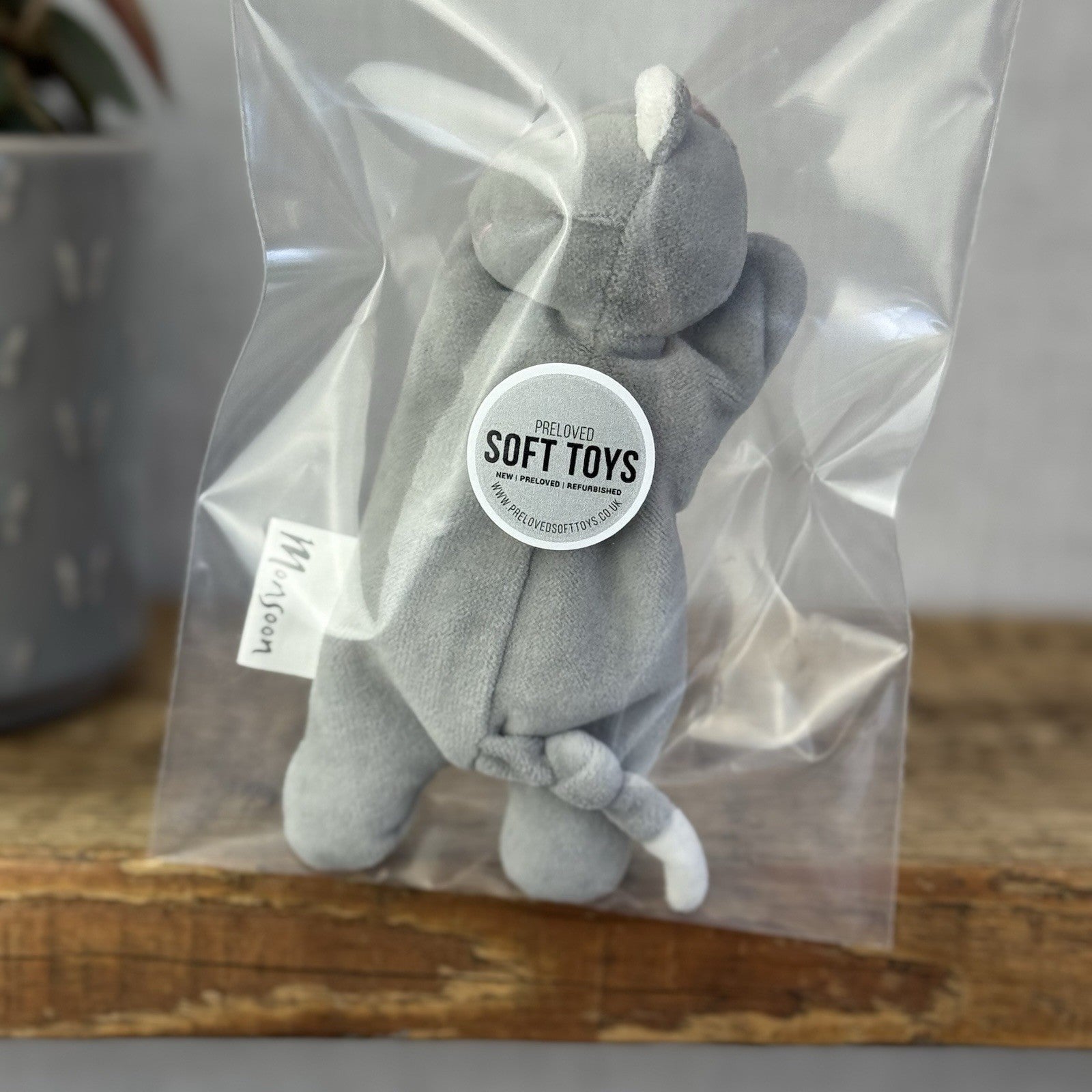 Monsoon Flower Flopsy Kitten (Jellycat Collaboration) Mini Cat Beanbag Plush 5”