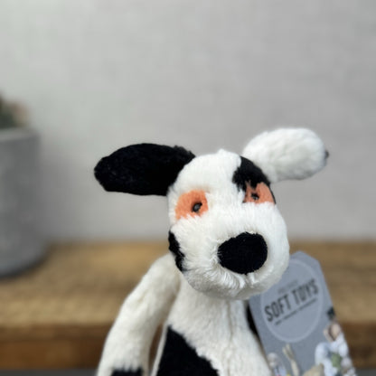 Jellycat Small Bashful Charlie Puppy Dog - Small Dog Orange/white/black 8”