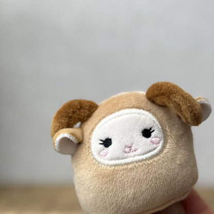 Squishmallow Squishville - Reggie Ram - Horned Sheep Tiny Squish Plush Mini 2"