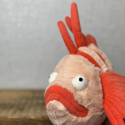 Jellycat Lois Lionfish - Retired Orange Fish Soft Toy Beanie Plush Tropical Fish
