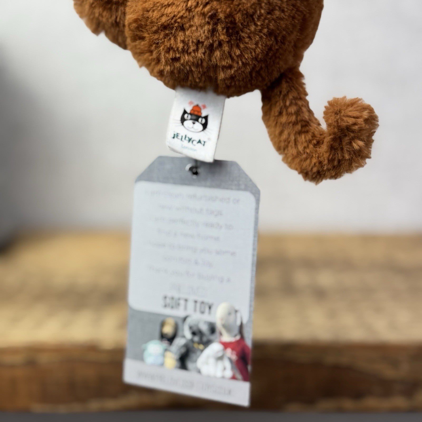 Jellycat Baby Poppet Monkey - Miniature Beanie Monkey Brown Soft Toy Rare 4”
