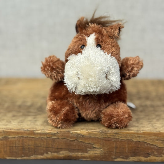 Russ Berrie Luvvies - Wendy The Horse Beanie - Pudding Horse Soft Toy Tiny 4”