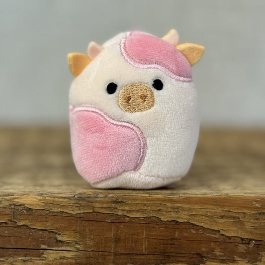 Squishmallow Squishville - Reshma Cow Pink/Cream Cow 2" (Multi Buy Discount)