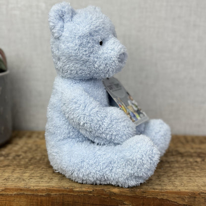 Jellycat Blue Bebe Bear - Little Jellycat Soft Fleecy Blue Baby Bear Plush Rare