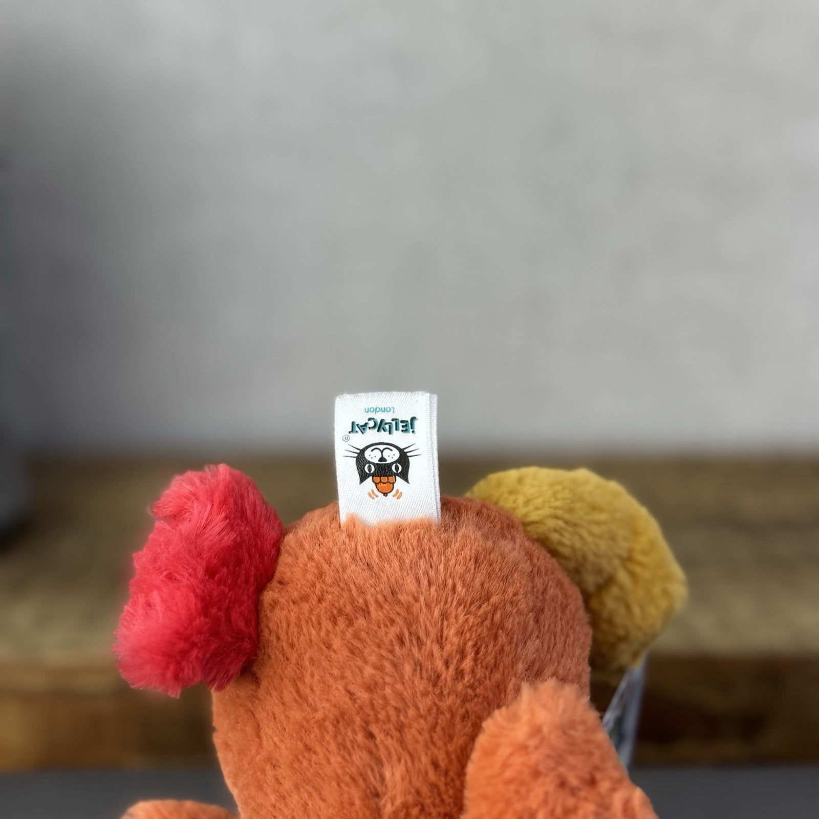 Jellycat Small Bashful Rooster - Soft Orange & Yellow Cockerel Chick Beanie 8"