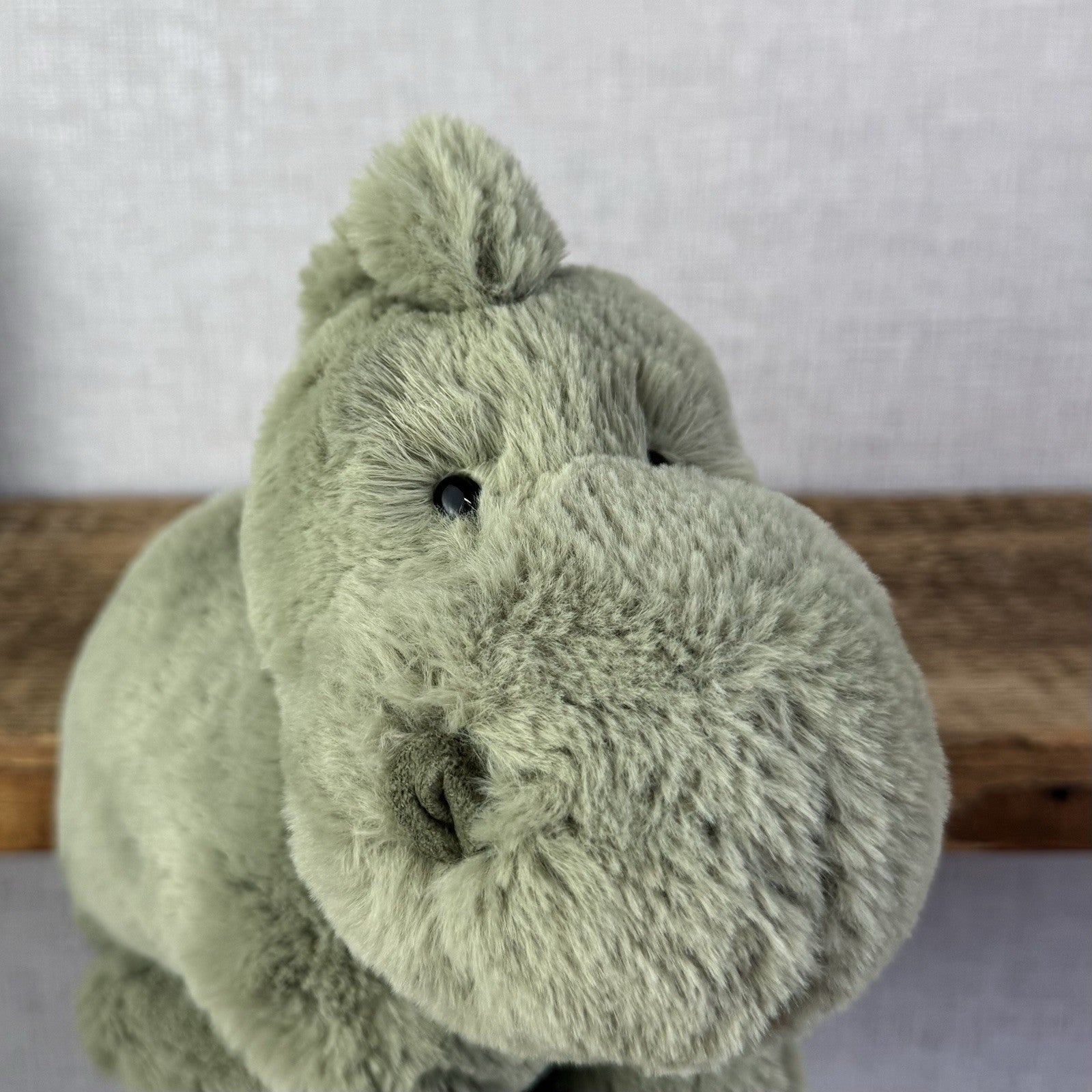 Jellycat Medium Huggady Dinosaur- Floppy Green Dino Plush Soft Toy Retired 10"